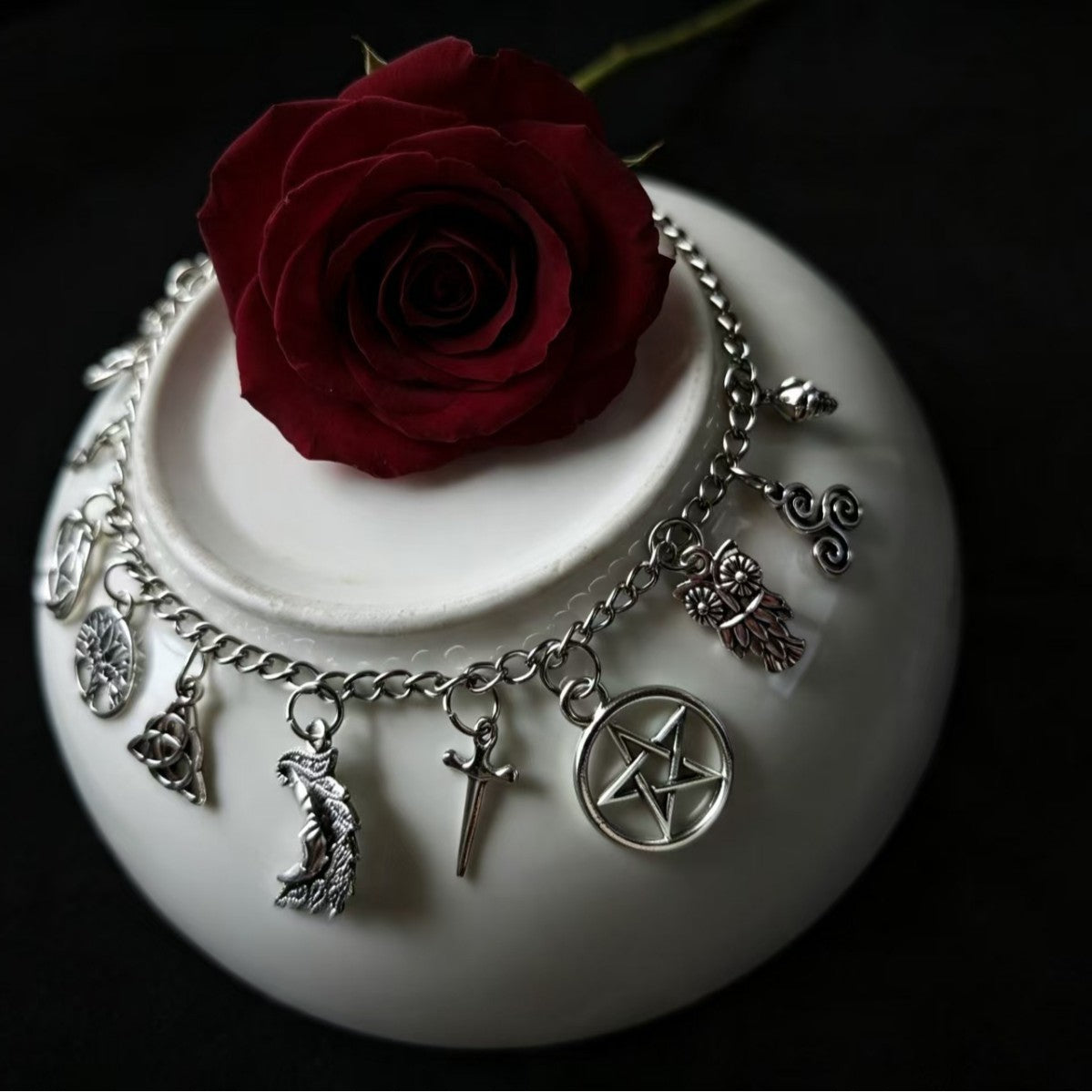 Sun, Moon, Tree of Life Bracelet - Vintage Witch Style