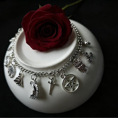 Sun, Moon, Tree of Life Bracelet - Vintage Witch Style
