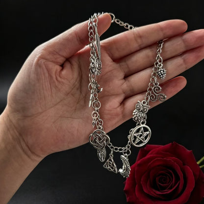 Sun, Moon, Tree of Life Bracelet - Vintage Witch Style