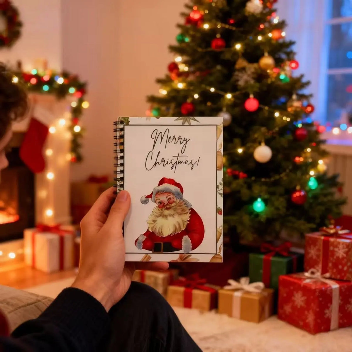 DIY Spiral Bound Merry Christmas Gift Card Album