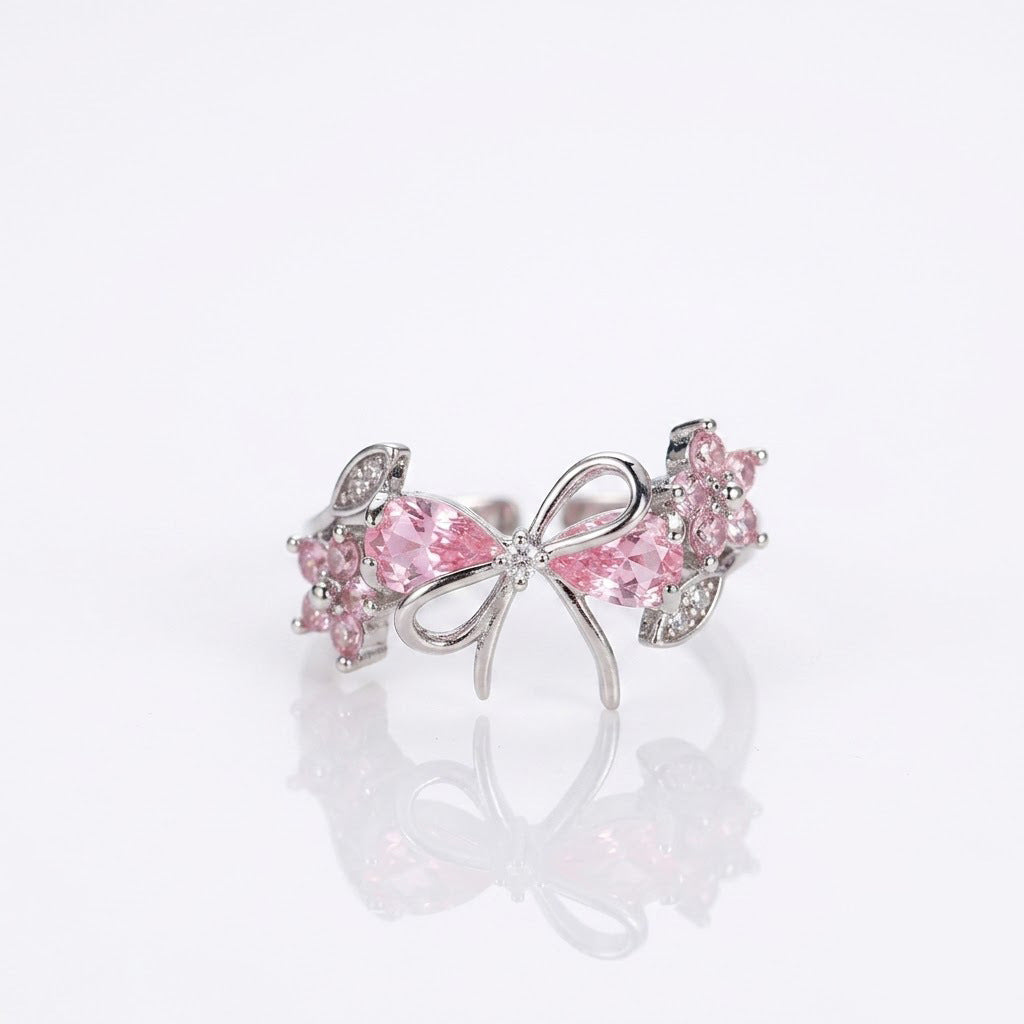 Zircon Flower Ring