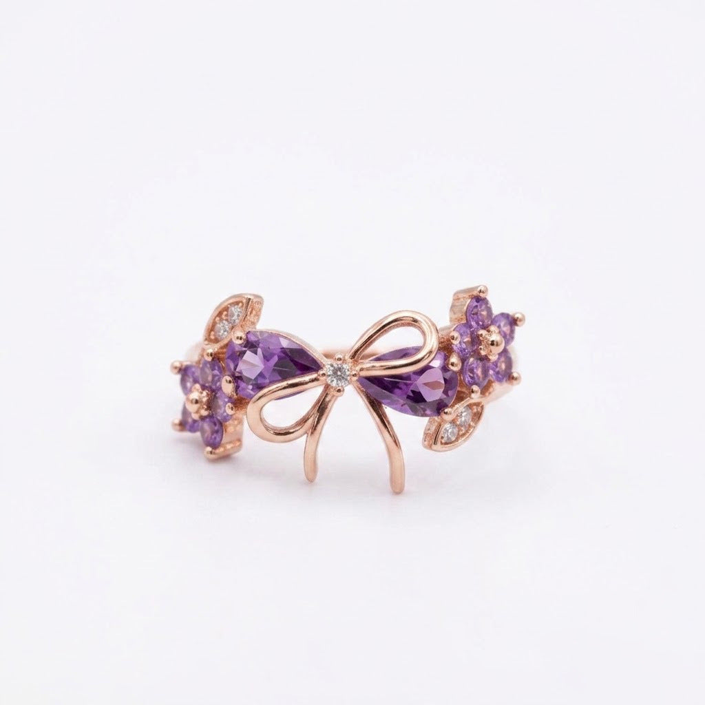 Zircon Flower Ring