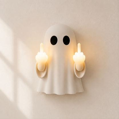 Ghost wall light shown in a bright daylight setting